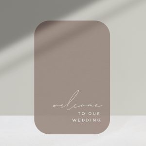 Signage Collection Taupe - Shop Wedding gifts, packages and planning tools from One Fine Day